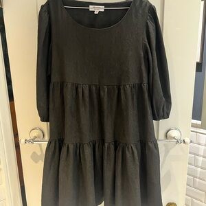 BB Dakota Black Tiered Dress